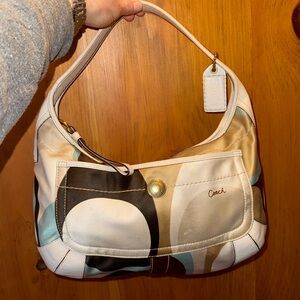 Coach Ergo Optic Scarf Print Hobo